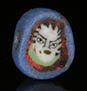 Genuine ancient Roman mosaic glass face bead from Egyptian Alexandria
