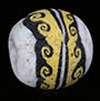 Ancient mosaic glass bead from Egyptian Alexandria from the time of Cleopatra