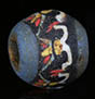 ancient roman mosaic glass bead with lotus from Egypt
