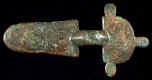 Ancient Germanic bronze fibula 711