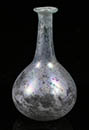 Ancient glass bottle of Syro-Palestinian origin with iridescence