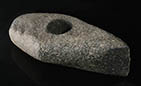 Neolithic to Bronze age boat shape stone battle axe from Europe, 2 millennium BC