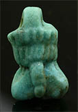 Ancient Roman Egyptian faience male genitalia pendant