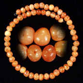 Ancient carnelian beaded necklace