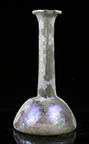Ancient glass candlestick unguentarium  from Roman times