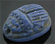 Ancient Egyptian faience blue scarab amulet 1426EF 